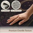 thumbnail image 6 of ODIKA 8'x10' Washable Area Rug Black Gold Celestial Moon and Roses Design Elegant Floral Astronomical Motifs for Living Room, Under Sectional, Family , Durable, Non-Slip, 6 of 7