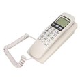 thumbnail image 4 of KXT777CID Corded Wall Mount Telephone with Calendar LCD Display Redial Function Landline for Hotel Home Office (White), 4 of 5