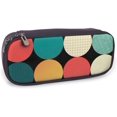 thumbnail image 2 of Customize PU Leather Pencil Bag Zipper Stationery Bag, Business Receipt Box, Suitable for Both en and Women Various Abstract Irregular Figures, 2 of 4