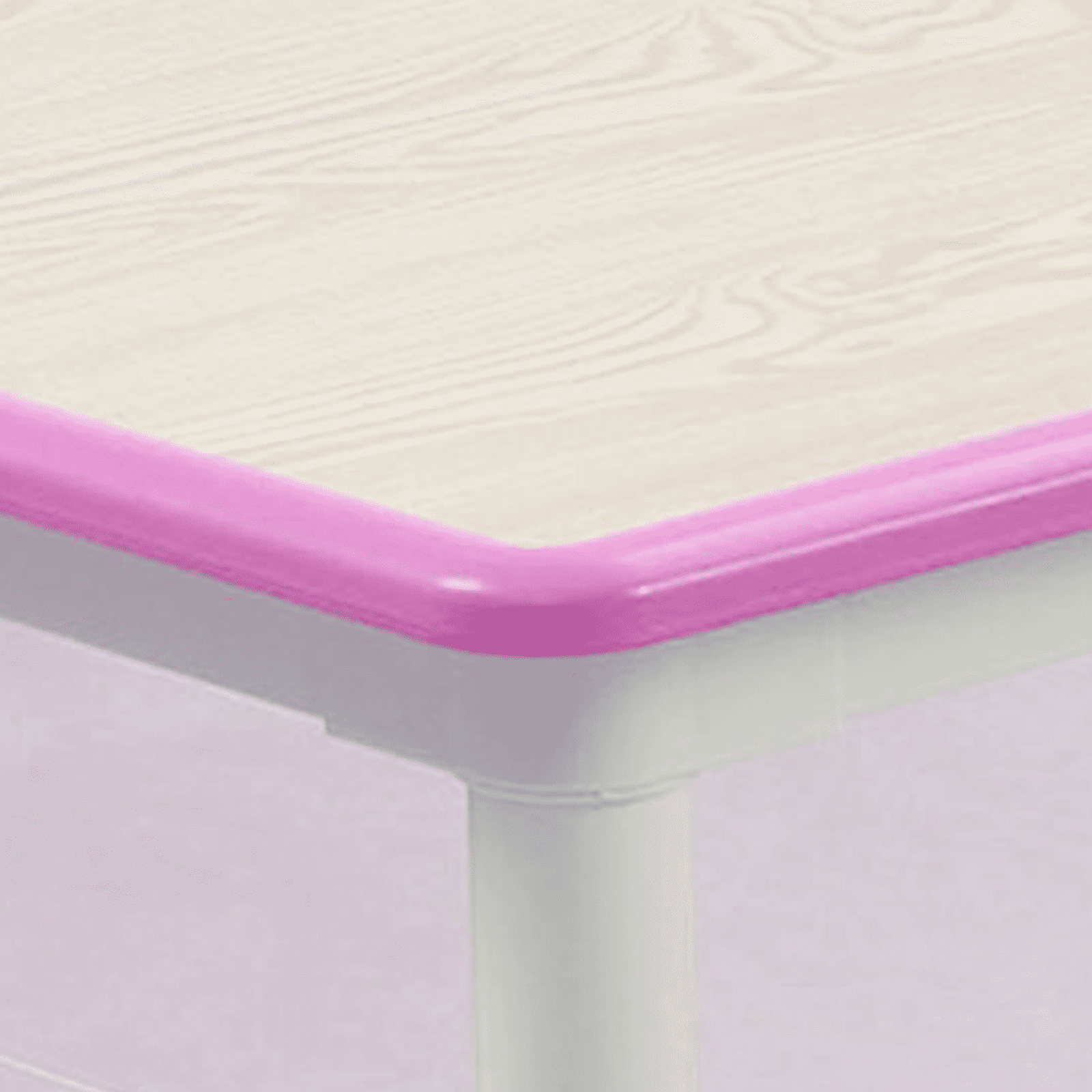 Adjustable Kids Table and 6 Chairs Set, Toddler Crafts Table and Chair Set for Ages 2-10,Max 300lbs Kids Activity Art Table for Classroom Daycares,Home, Pink