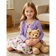 thumbnail image 2 of Lanbubble Toddler Girls Dresses with Ruffle Cardigan, 2‑Piece Fall Outfits for 3‑7T, 2 of 9