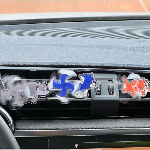3Pcs TAJ Spike Running Car Vent Spinners for Auto Car Air Freshener, Charm Automotive Air Freshener Spinners Decor Accessories