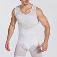 thumbnail image 4 of Camiseta de compresión para hombre, chaleco moldeador de cuerpo adelgazante, camiseta interior sin mangas, camiseta sin mangas, ropa moldeadora de Control de barriga Pompotops qyievc2404, 4 of 9