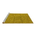 thumbnail image 2 of Ahgly Company Machine Washable Indoor Rectangle Oriental Yellow Industrial Area Rugs, 2' x 4', 2 of 4
