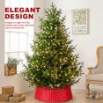 thumbnail image 5 of Ayieyill 26 Inch Christmas Tree Collar, Christmas Tree Skirt Cover for Christmas Tree Decorations | Wooden | Red, 5 of 7