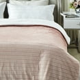 thumbnail image 4 of Dufour Flannel Reversible Jacquard Throw - Super Soft, 60" x 70", Blush, 4 of 10