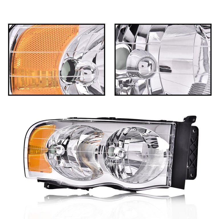 G-Plus Headlights Fit for 2002-2005 Dodge Ram 1500 2500 3500