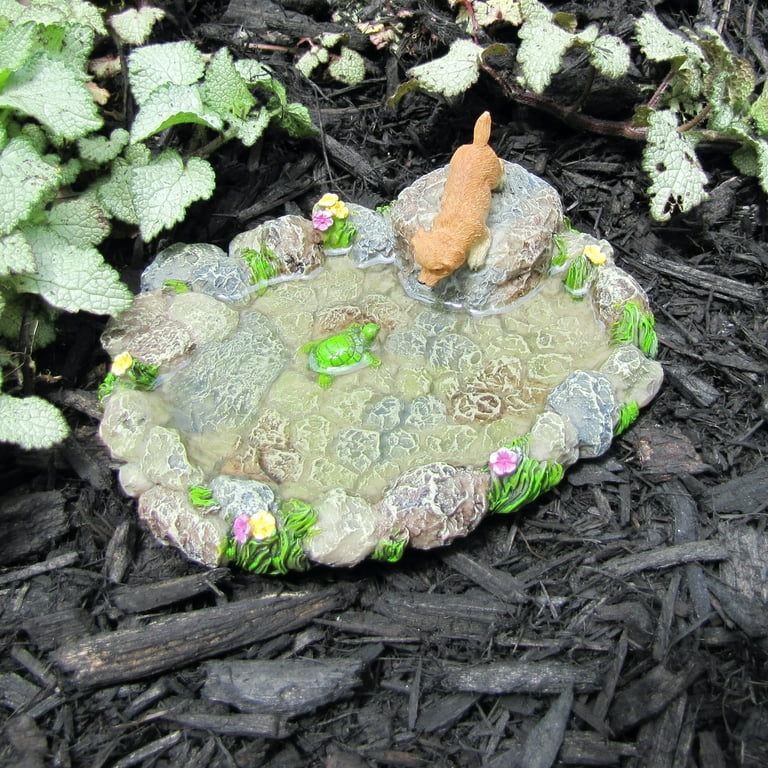 Miniature Stone Pond Turtle Dog Fairy Garden Ornament Dollhouse Decor Accessory Miniature Stone Pond Turtle Dog Fairy Garden Ornament Dollhouse Decor Accessory