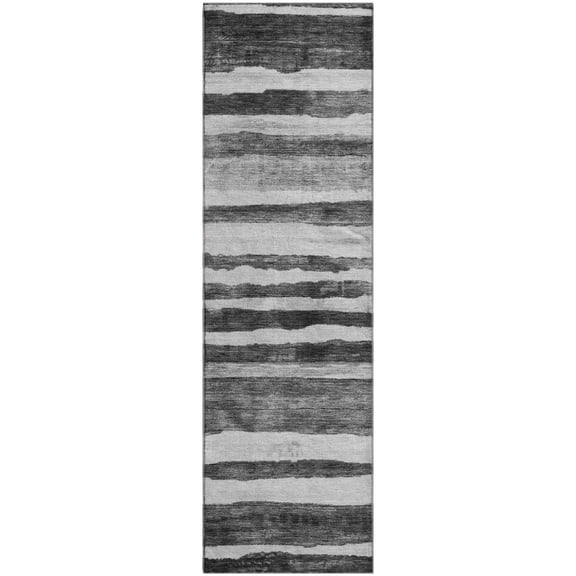 Dalyn Rugs Premium Machine Washable Mayfield AMF1191 Charcoal 2'3" x 7'6" Runner Rug