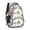 Mushroom and Character, variant on Mushroom and Butterfly White Pattern Backpack for School, Cute School Bag with Adjustable Shoulder Straps and Padded Back, 16.9"x12.6"x5.9"