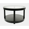 thumbnail image 2 of Jofran Urban Icon Contemporary Round Glass Inlay Coffee Table, 2 of 6