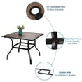thumbnail image 5 of Sophia&William 5 Pieces Aluminum Alloy Patio Dining Set Table and Chairs Set for 4 - Black, 5 of 7
