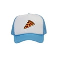 thumbnail image 1 of Adult Men's Pepperoni Pizza Slice Rope Foam Trucker Hat, White/Sky, 1 of 2