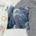 thumbnail image 2 of Orinice Snowy Owl Graphic Decorative Cushion Throw Pillow Cover for Home Couch, Living Room, Bed, Sofa - Winter Home Decor 1PC 20x20in, 2 of 5