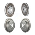 thumbnail image 1 of Genius Front Rear Coated Disc Brake Rotors and Hub Assembly Kit for Car Lexus IS350 GS350 GS450h GS430 GS460 KG-101473, 1 of 9