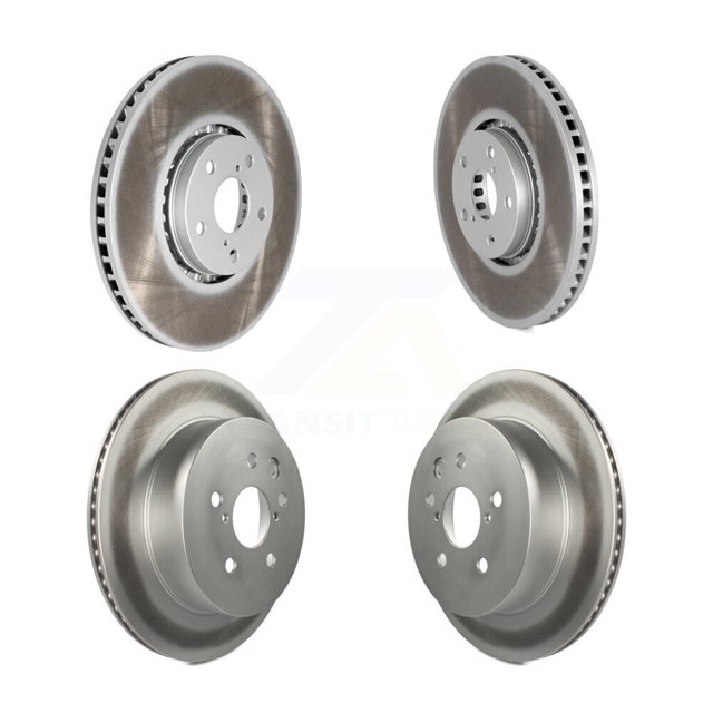 Genius Front Rear Coated Disc Brake Rotors and Hub Assembly Kit for Car Lexus IS350 GS350 GS450h GS430 GS460 KG-101473