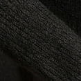 thumbnail image 4 of safuny Men's Outwear Solid Color Pullover Fashion Casual Knitted Sweaters Loose Tops Cotton Big&Tall Long Sleeve Shirts V Neck Sweatshirts Button Black XXXL, 4 of 6