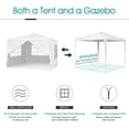 thumbnail image 3 of Dayplus 10'X10' Gazebo Marquee Outdoor Party Tent Gazibo Gazeebo with 4 Sides, 3 of 6