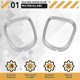 thumbnail image 4 of Exterior Side Rearview Mirror Frame Trim for XE 15-16 / XF 11-16 and XJ/ 2010-2016 Car Accessories, 4 of 5