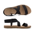 thumbnail image 2 of Sandalia DREAM PAIRS ELENA Negra con Tira Elástica en el Tobillo y Suela Plana, 2 of 5