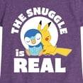thumbnail image 3 of Pokémon - The Snuggle Is Real Pikachu And Piplup - Youth Girls Short Sleeve Graphic T-Shirt, 3 of 5