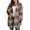Coffee(Trending), variant on Warm Fleece Jackets for Women Casual Coats Lidies Cardigan Jackets Outerwear with Ribbed Cuff,3XL