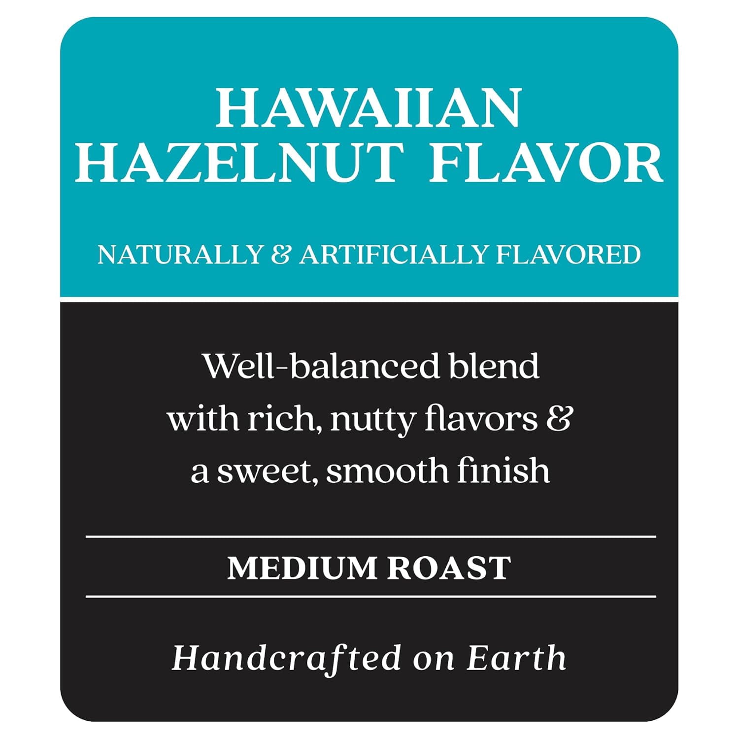 Copper Moon Whole Bean Coffee, Medium Roast, Hawaiian Hazelnut Blend, 2 lb Bag