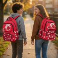 thumbnail image 3 of Aplkyhs Daisy Ladybug Backpack for Students 6-18 Water Resistant Lightweight School Bookbag Multi-pocket Casual Daypack for School Outdoor, 3 of 7