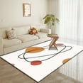 thumbnail image 3 of Floor Carpet Non-slip Soft Polyester Nordic Style Abstract Bedroom Bedside Carpet Home Decor for Bathroom, 3 of 8