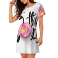 thumbnail image 2 of Yiaed Happy Mother's Day (3) Print Women's Loose-Fit Short Sleeve Nightgown, Soft and Comfortable Sleep Dress for Relaxation and Sleepwear, 2 of 6