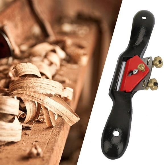 Hand Planer, 10 Inch Adjustment Black + Red Plane Spokeshave, Curved Planing For Planing Round