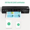 A4 Laminator Machine 9 inch, Hot & Cold Mode, Crenova Thermal Laminating Machine with Laminating