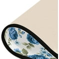 thumbnail image 3 of Kitchen Rugs and Mats Non-Skid Washable Runner Rugs Rose Blue Flower Floral Long 72x24 inch for Floor Cushioned Hallway Entryway Indoor 2x6, 3 of 7