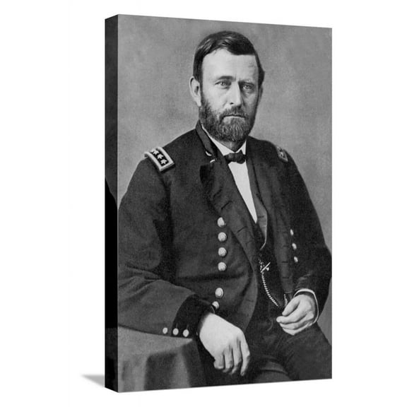 Art.com General Ulysses S. Grant Stretched Canvas Print Wall Art, 12" x 18"