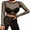 OneSize, variant on EYIIYE Women Sexy Mesh Long Sleeve T-Shirt Fishnet Cutout Bandage Top