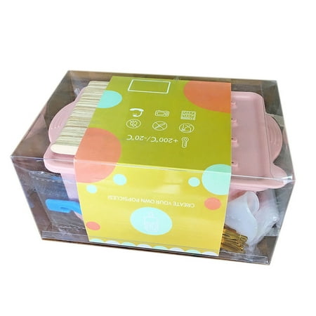 

12 Ice Cream Molds with 50 Sticks 50 Bags 50 Sealing Lines Silicone Funnel and Cleaning Brush A