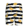 thumbnail image 2 of Lsque Gold Flamingo Mens Sleep Pajama Shorts,Short Pajama Pants, Cotton Ultra-Soft Knit-4X-Large, 2 of 9