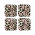 thumbnail image 2 of Balery 4 Pcs Leopard Dotsleather Coasters Set, Drink Table Cup Coasters For Living Room Kitchen Coffee Decor, 2 of 9