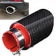 thumbnail image 3 of Extreme del tubo de escape, Punta de Escape de 2.5in 3.5in Singl Fibra de Carbono Rojo Universal Con Fibra de Carbono Busque Universal Para Automóvil, 3 of 7