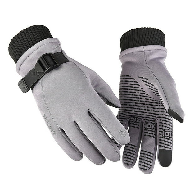 Guantes cálidos para esquí, guantes ligeros antideslizantes con pantalla táctil para deportes de trabajo al aire libre en invierno