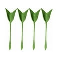 thumbnail image 1 of 12pcs Flower Napkin Holder Creative Plastic Flower Tool Roll Green Design for Table Decoration Family Party Napkin Ring, 1 of 5