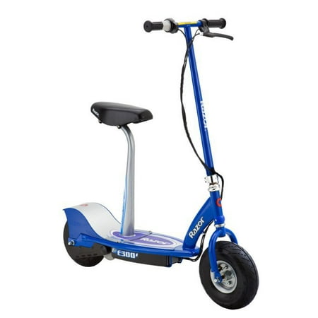 Razor E300S Kids Rechargeable Cushioned Seat Electric Motorized Scooter, Blue
