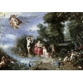 thumbnail image 2 of Jan Brueghel the Elder 14x11 Black Ornate Wood Framed with Double Matting Museum Art Print Titled - Allegory of The Elements, 2 of 4