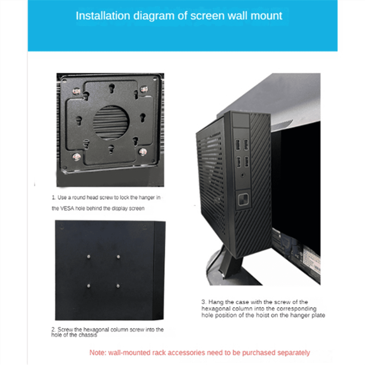 M10 Mini ITX Computer Case HTPC Host Chassis USB2.0 ITX Enclosure Industrial Control Chassis for Office Business