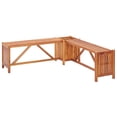 thumbnail image 2 of Banco de esquina para patio VidaXL de madera maciza de acacia con maceta, 46 x 46 x 40 cm, 2 of 8