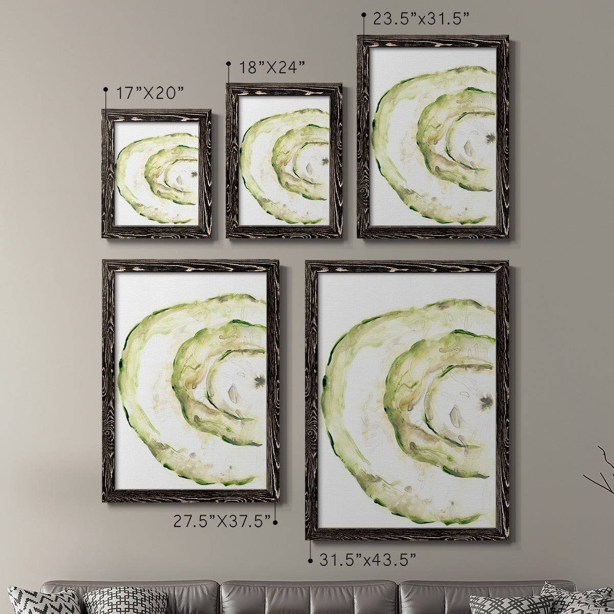 Lichen Halo V - Premium Framed Canvas 2 Piece Set - Ready to Hang
