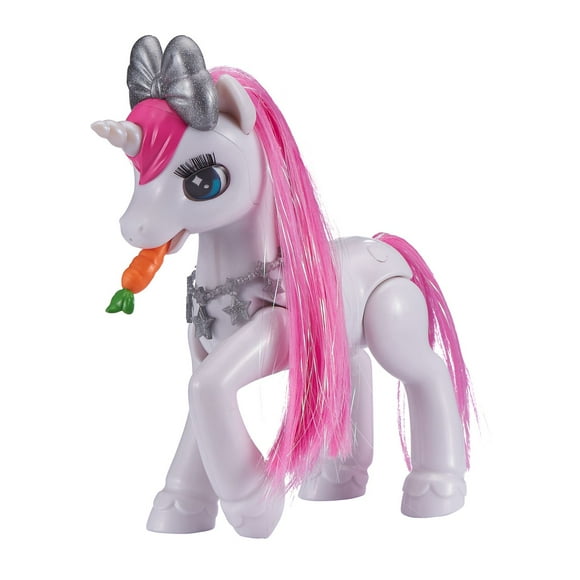 Pets Alive My Magical Unicorn in Stable Battery-Powered Interactive Robotic Toy Playset (White Unicorn) by ZURU