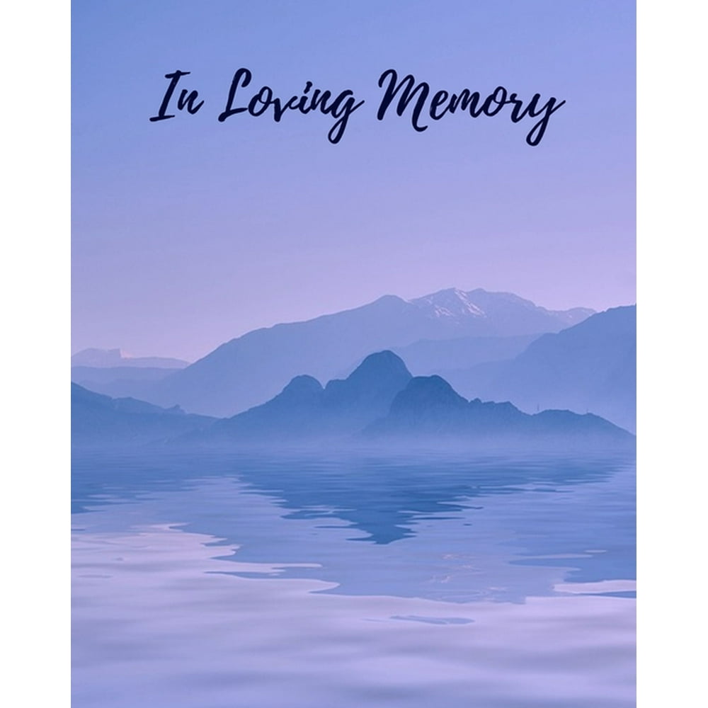 In Loving Memory Funeral Guest Book, Memorial Guest Book
