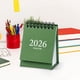 thumbnail image 1 of Calendario Mini calendario de escritorio 2026, diseño minimalista Morandi verde con fechas en inglés (1 unidad) JASKFLY, 1 of 8