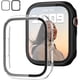 thumbnail image 1 of Paquete de 2 Fundas con Protector de Pantalla de Vidrio Templado para Apple Watch Series 9/8/7 41 mm, JZK Slim Guard Parachoques Cubierta Protectora de PC Dura Completa Cubierta HD Ultrafina para iWat, 1 of 4